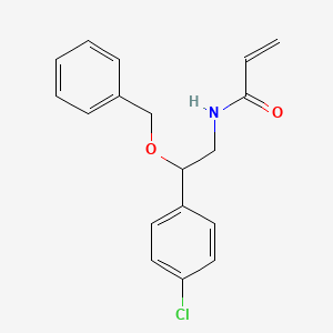 N-[2-(4-Chlorophenyl)-2-phenylmethoxyethyl]prop-2-enamide