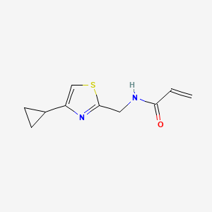 N-[(4-Cyclopropyl-1,3-thiazol-2-yl)methyl]prop-2-enamide