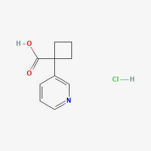 1-(Pyridin-3-yl)cyclobutane-1-carboxylic acid hydrochloride