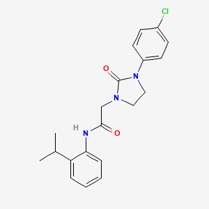 2-(3-(4-chlorophenyl)-2-oxoimidazolidin-1-yl)-N-(2-isopropylphenyl)acetamide
