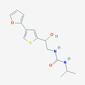 1-[2-[4-(Furan-2-yl)thiophen-2-yl]-2-hydroxyethyl]-3-propan-2-ylurea