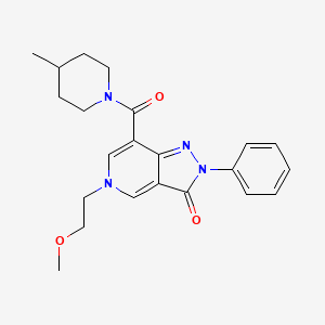 5-(2-methoxyethyl)-7-(4-methylpiperidine-1-carbonyl)-2-phenyl-2H-pyrazolo[4,3-c]pyridin-3(5H)-one