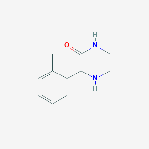 molecular formula C11H14N2O B2890290 3-(2-Methylphenyl)piperazin-2-one CAS No. 1246548-82-2