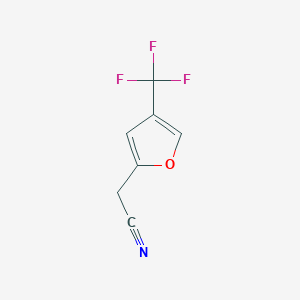 2-[4-(Trifluoromethyl)furan-2-yl]acetonitrile