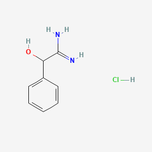 molecular formula C8H10N2O B2890301 2-Hydroxy-2-phenylethanimidamide hydrochloride CAS No. 51936-80-2