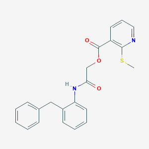 [(2-Benzylphenyl)carbamoyl]methyl 2-(methylsulfanyl)pyridine-3-carboxylate