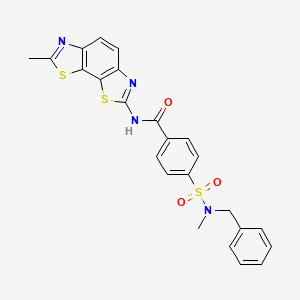 4-[benzyl(methyl)sulfamoyl]-N-(7-methyl-[1,3]thiazolo[4,5-g][1,3]benzothiazol-2-yl)benzamide