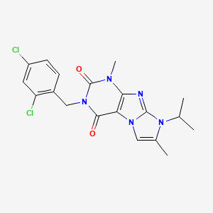 2-[(2,4-Dichlorophenyl)methyl]-4,7-dimethyl-6-propan-2-ylpurino[7,8-a]imidazole-1,3-dione
