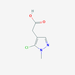 molecular formula C6H7ClN2O2 B2890314 (5-chloro-1-methyl-1H-pyrazol-4-yl)acetic acid CAS No. 1220713-60-9