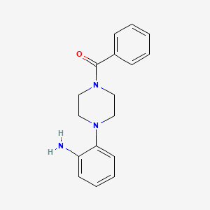 molecular formula C17H19N3O B2890316 2-(4-BENZOYLPIPERAZIN-1-YL)ANILINE CAS No. 93730-31-5