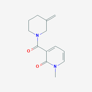 1-Methyl-3-(3-methylidenepiperidine-1-carbonyl)-1,2-dihydropyridin-2-one