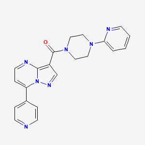 (4-(Pyridin-2-yl)piperazin-1-yl)(7-(pyridin-4-yl)pyrazolo[1,5-a]pyrimidin-3-yl)methanone