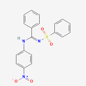 N'-(benzenesulfonyl)-N-(4-nitrophenyl)benzenecarboximidamide