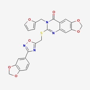 N-cyclopentyl-3-[(3-methyl-4-oxo-2,3,4,5-tetrahydro-1,5-benzothiazepin-7-yl)sulfonyl]propanamide
