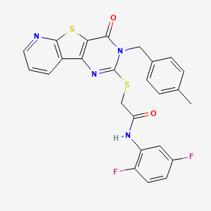 N-(2,5-difluorophenyl)-2-((3-(4-methylbenzyl)-4-oxo-3,4-dihydropyrido[3',2':4,5]thieno[3,2-d]pyrimidin-2-yl)thio)acetamide
