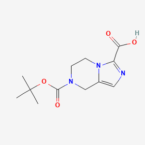 7-(Tert-butoxycarbonyl)-5,6,7,8-tetrahydroimidazo[1,5-a]pyrazine-3-carboxylic acid