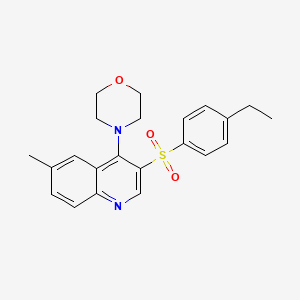 4-[3-(4-Ethylphenyl)sulfonyl-6-methylquinolin-4-yl]morpholine