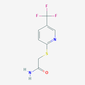 molecular formula C8H7F3N2OS B2890369 2-[5-(Trifluoromethyl)pyridin-2-yl]sulfanylacetamide CAS No. 142274-38-2
