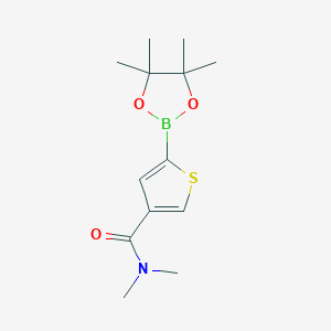 molecular formula C13H20BNO3S B2890405 4-(Dimethylcarbamoyl)thiophene-2-boronic acid pinacol ester CAS No. 2377610-18-7