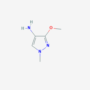 molecular formula C5H9N3O B2890456 3-methoxy-1-methyl-1H-pyrazol-4-amine CAS No. 1431962-46-7; 332069-74-6