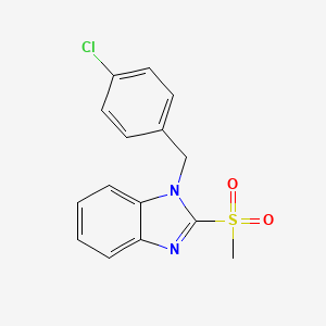 1-(4-chlorobenzyl)-2-(methylsulfonyl)-1H-benzo[d]imidazole
