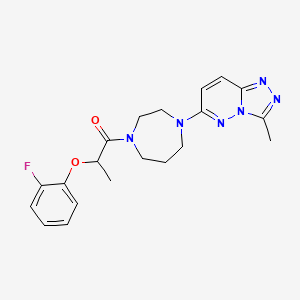 2-(2-Fluorophenoxy)-1-[4-(3-methyl-[1,2,4]triazolo[4,3-b]pyridazin-6-yl)-1,4-diazepan-1-yl]propan-1-one