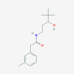 molecular formula C16H25NO2 B2890557 N-(3-hydroxy-4,4-dimethylpentyl)-2-(3-methylphenyl)acetamide CAS No. 1396854-18-4