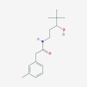 N-(3-hydroxy-4,4-dimethylpentyl)-2-(m-tolyl)acetamide