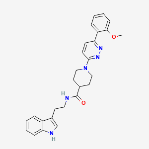 molecular formula C27H29N5O2 B2890558 N-[2-(1H-indol-3-yl)ethyl]-1-[6-(2-methoxyphenyl)pyridazin-3-yl]piperidine-4-carboxamide CAS No. 1203042-97-0