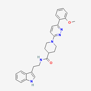 N-(2-(1H-indol-3-yl)ethyl)-1-(6-(2-methoxyphenyl)pyridazin-3-yl)piperidine-4-carboxamide