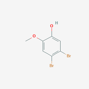 molecular formula C7H6Br2O2 B2890559 4,5-Dibromo-2-methoxyphenol CAS No. 38926-86-2