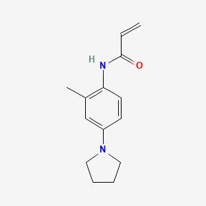 N-(2-methyl-4-pyrrolidin-1-ylphenyl)prop-2-enamide