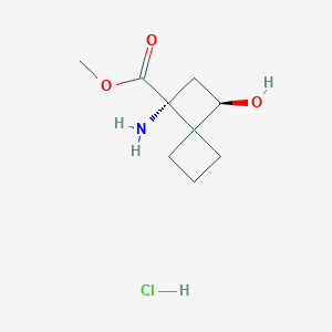 Methyl (1R,3R)-3-amino-1-hydroxyspiro[3.3]heptane-3-carboxylate;hydrochloride