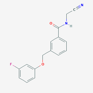 N-(Cyanomethyl)-3-[(3-fluorophenoxy)methyl]benzamide
