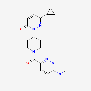 6-Cyclopropyl-2-[1-[6-(dimethylamino)pyridazine-3-carbonyl]piperidin-4-yl]pyridazin-3-one