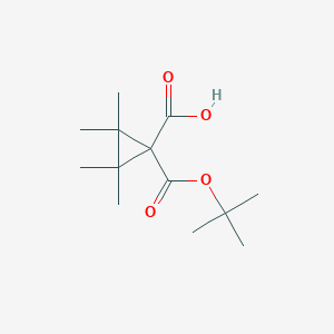 1-[(Tert-butoxy)carbonyl]-2,2,3,3-tetramethylcyclopropane-1-carboxylic acid