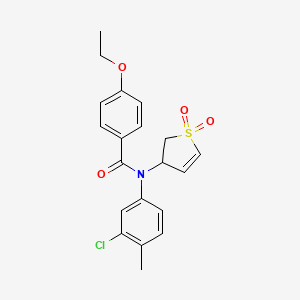 N-(3-chloro-4-methylphenyl)-N-(1,1-dioxido-2,3-dihydrothiophen-3-yl)-4-ethoxybenzamide