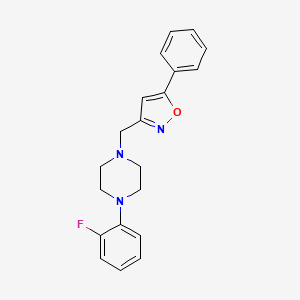 1-(2-Fluorophenyl)-4-[(5-phenyl-3-isoxazolyl)methyl]piperazine