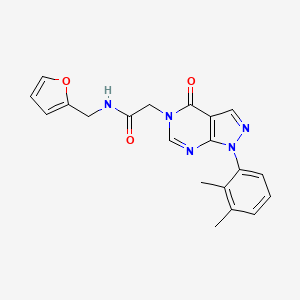 2-[1-(2,3-dimethylphenyl)-4-oxopyrazolo[3,4-d]pyrimidin-5-yl]-N-(furan-2-ylmethyl)acetamide