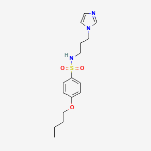 4-butoxy-N-(3-imidazol-1-ylpropyl)benzenesulfonamide