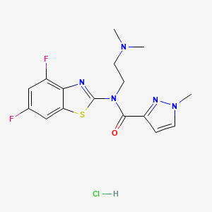 N-(4,6-difluorobenzo[d]thiazol-2-yl)-N-(2-(dimethylamino)ethyl)-1-methyl-1H-pyrazole-3-carboxamide hydrochloride