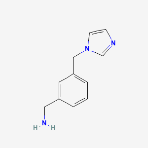 molecular formula C11H13N3 B2890621 3-(1H-Imidazol-1-ylmethyl)benzylamine CAS No. 159148-87-5