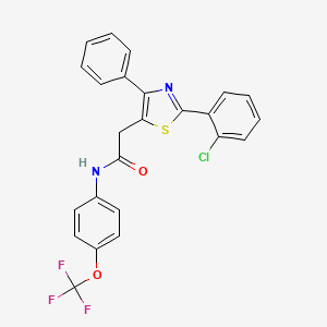 2-[2-(2-chlorophenyl)-4-phenyl-1,3-thiazol-5-yl]-N-[4-(trifluoromethoxy)phenyl]acetamide