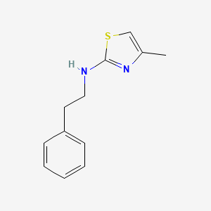 molecular formula C12H14N2S B2890652 4-methyl-N-(2-phenylethyl)-1,3-thiazol-2-amine CAS No. 196796-85-7