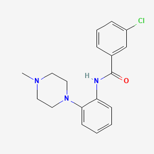 3-chloro-N-[2-(4-methylpiperazin-1-yl)phenyl]benzamide