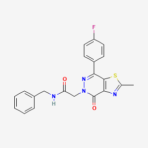N-benzyl-2-(7-(4-fluorophenyl)-2-methyl-4-oxothiazolo[4,5-d]pyridazin-5(4H)-yl)acetamide
