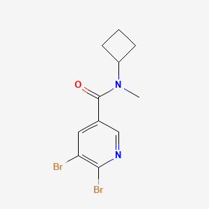 5,6-dibromo-N-cyclobutyl-N-methylpyridine-3-carboxamide