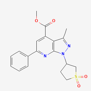 methyl 1-(1,1-dioxidotetrahydrothiophen-3-yl)-3-methyl-6-phenyl-1H-pyrazolo[3,4-b]pyridine-4-carboxylate
