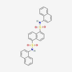 molecular formula C30H22N2O4S2 B2890693 N1,N5-BIS(NAPHTHALEN-1-YL)NAPHTHALENE-1,5-DISULFONAMIDE CAS No. 300860-94-0
