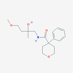 molecular formula C18H27NO4 B2890717 N-(2-hydroxy-4-methoxy-2-methylbutyl)-4-phenyloxane-4-carboxamide CAS No. 2309537-93-5